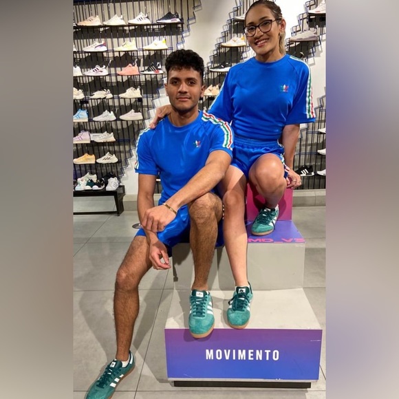 🇮🇹🇪🇸🇨🇭🇫🇷Adidas Originals FB Nations ringer tee Red / Gold / Blue / Green - Picture 12 of 15